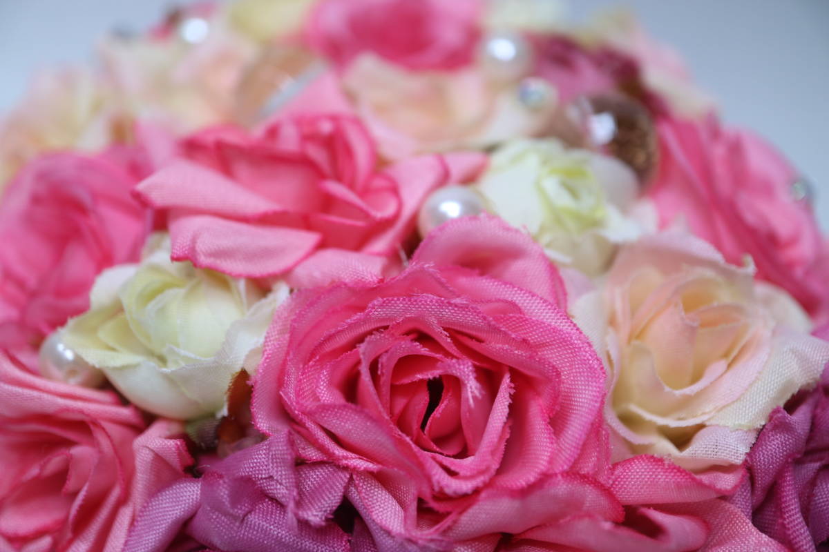  hand-mirror flower deco . series Princess series rose rose rose deco 