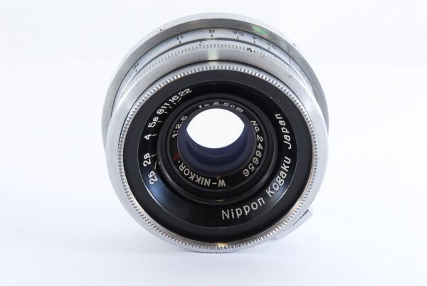 NIKON ニコン W-NIKKOR.C 1:2.5 f=3.5cm Nippon Kogaku Japan 日本光学