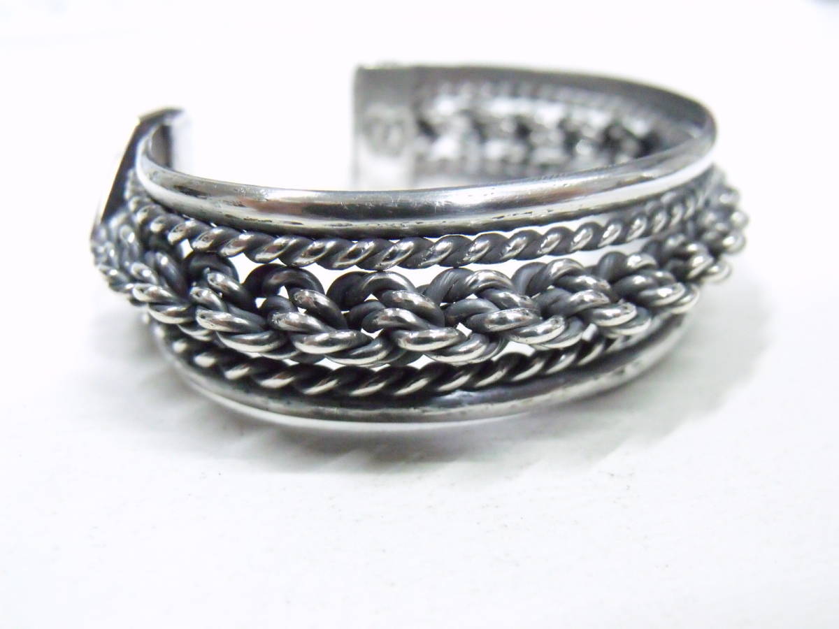 メキシコ製 シルバー925製 五連 ブレスレット バングル メキシカンジュエリー ビンテージ STERLING SILVER MEXICO  BRACELET