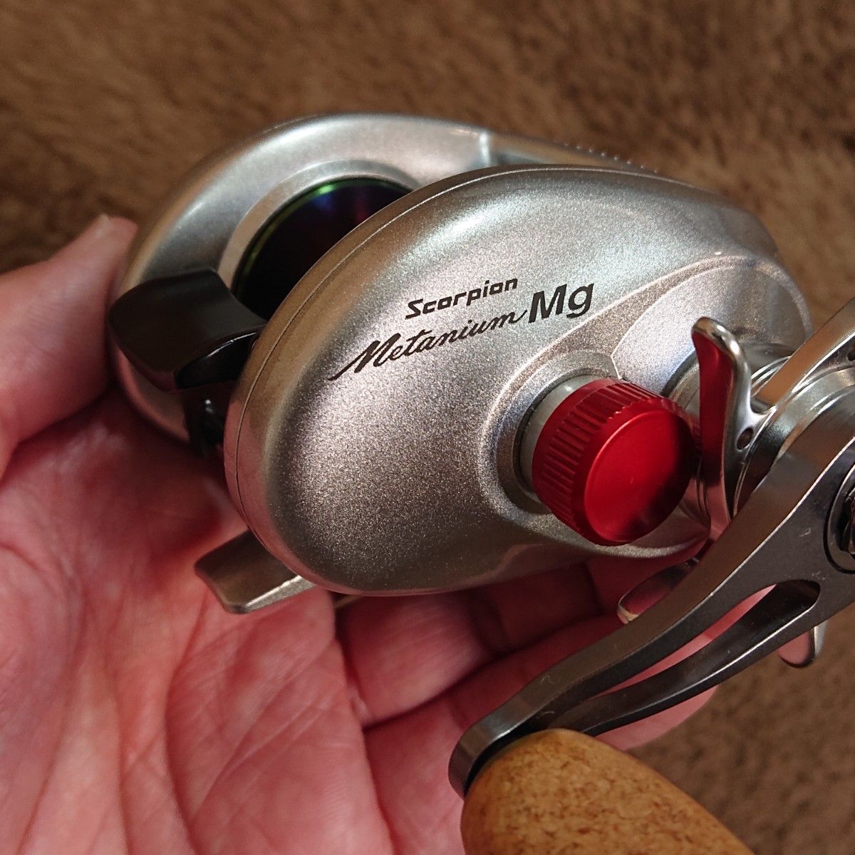 美品・カスタム】シマノ スコーピオン メタニウムMg 右ハンドル 美品・カスタム】シマノ スコーピオン メタニウムMg 右ハンドル