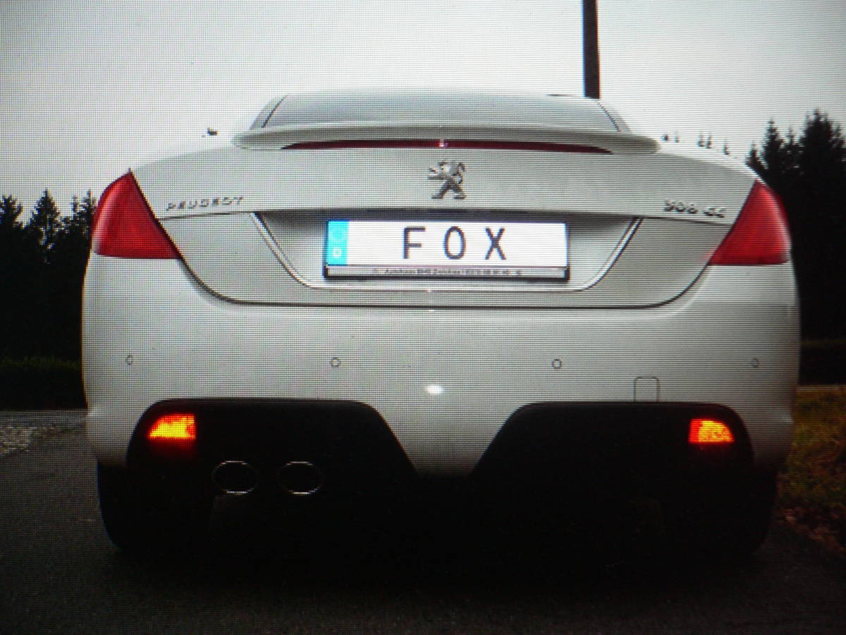 *FOX оригинальный товар Peugeot 308(Ⅰ)CC 2010-2014 задний muffler 106×71mm овальный наклонный двойной PE032011-346⑩