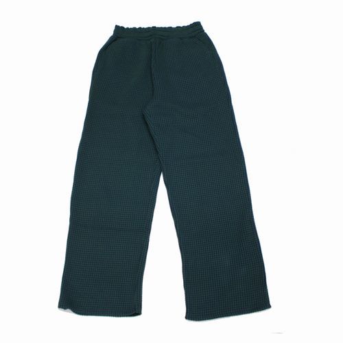 ％OFF MATSUFUJI マツフジ グリーン 3 ビッグワッフルパンツ Pants