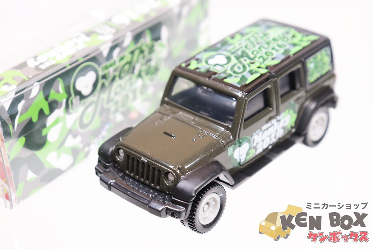 TOMICA トミカ Jeep ジープ ＷRANGLER ラングラー 緑 MONKEY2016 カスタム品 ベトナム製 現状渡しの画像1