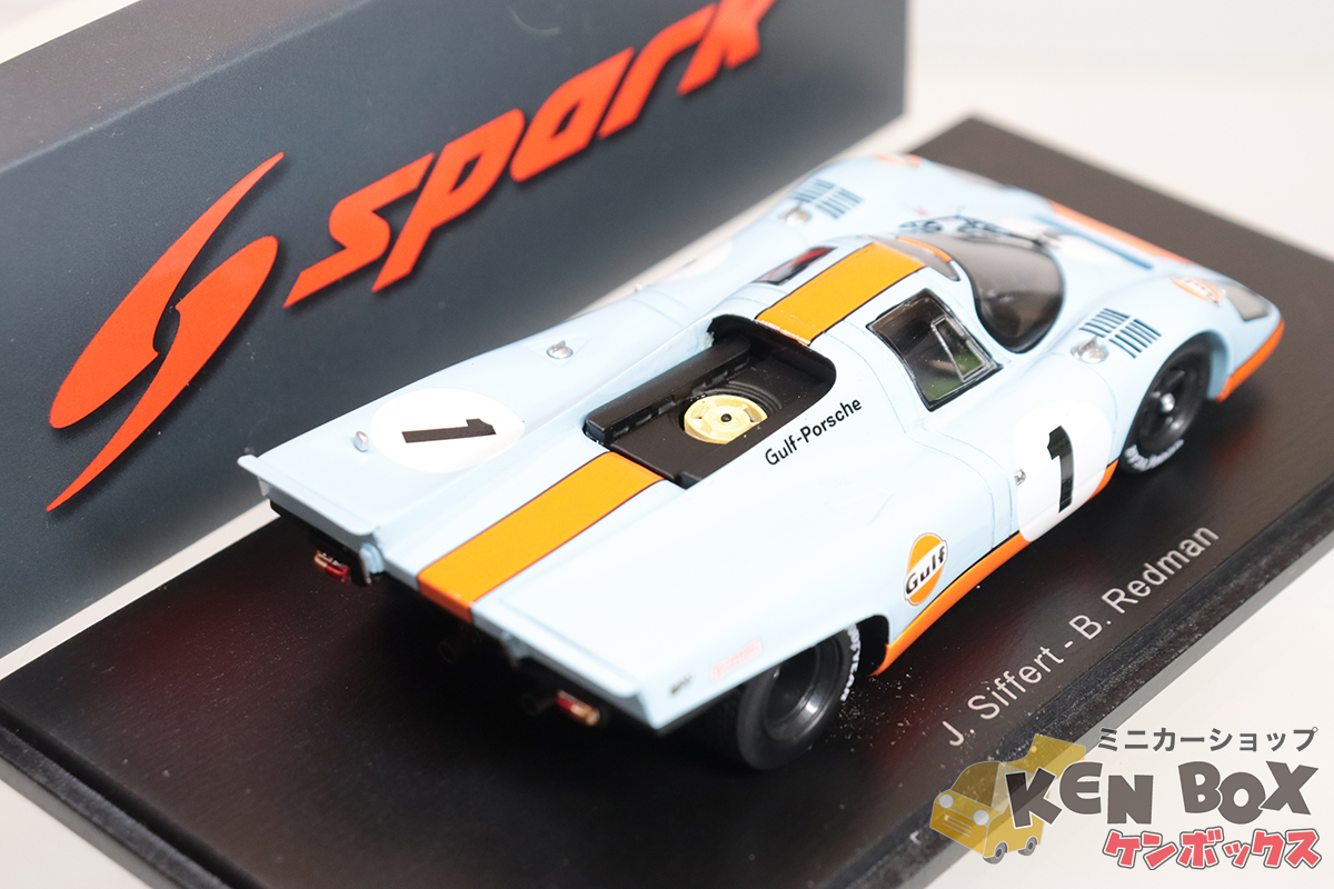 USED S=1/43 Spark スパーク S1098 Porsche ポルシェ 2nd Daytona 24H 1970 #1 中国製 現状渡し_画像2