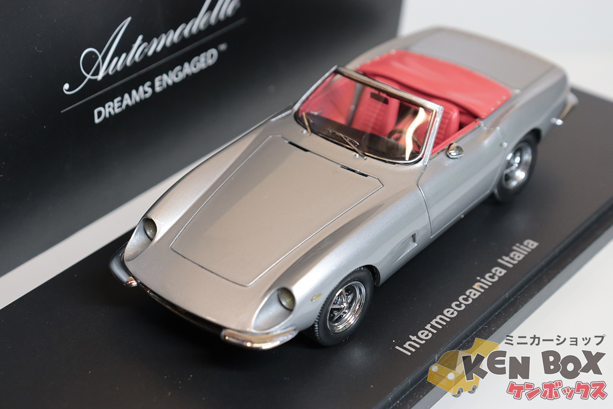 大人気新品をすべて オートモデル Automodel S=1/43 USED AM43INT-SL 現状渡し 中国製 シルバー 1967 イタリア Italia Intermeccanica 乗用車