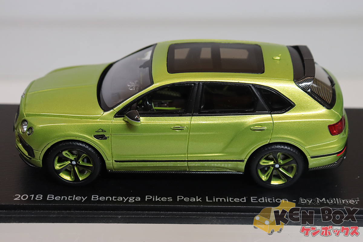 USED S=1/43 Spark スパーク S7794 2018 Bentley ベントレー Bentayga Pikes Peak Limited Edition by Mulliner 中国製 現状渡し_画像3