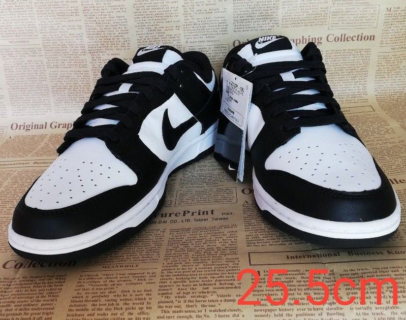 25 5cm NIKE ナイキ ダンク DUNK low retro ブラックx ホワイト 25 5cm NIKE ナイキ ダンク DUNK low retro ブラックx ホワイト