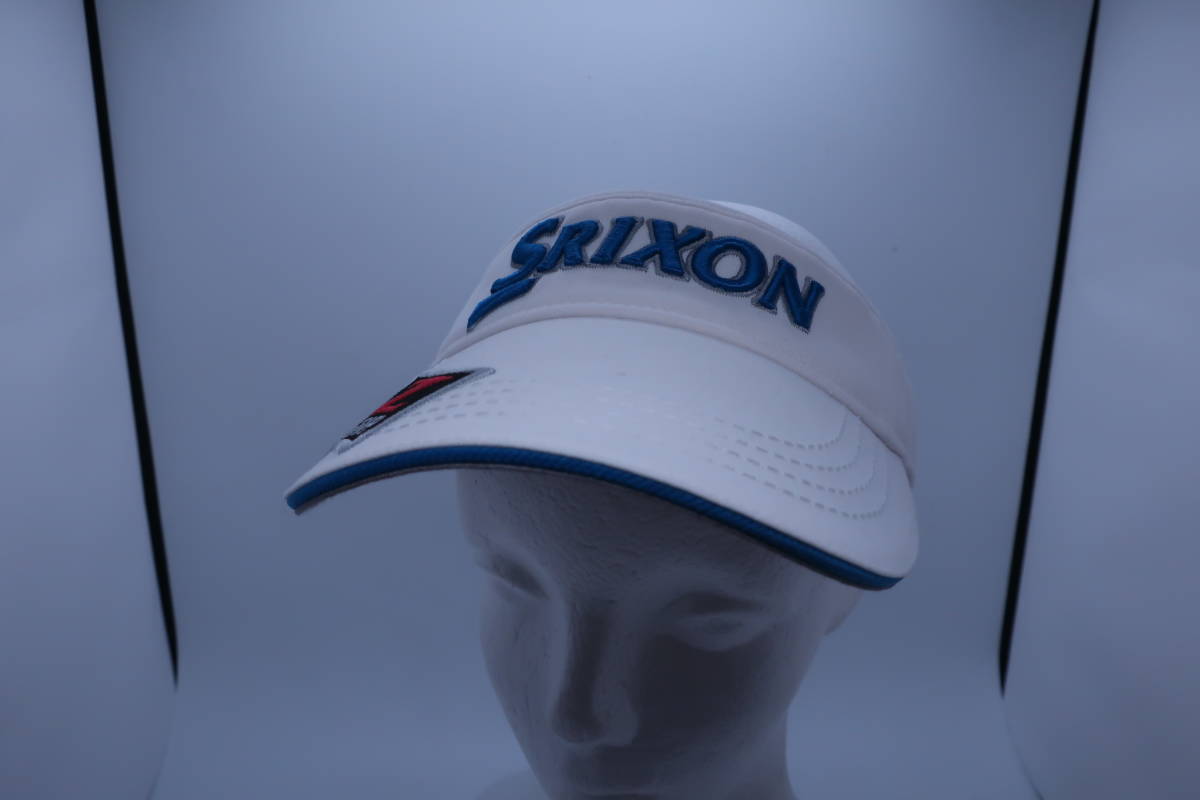 【美品】SRIXON(スリクソン) サンバイザー 白 メンズ フリーサイズ ゴルフ用品 2212-0221 中古_画像1