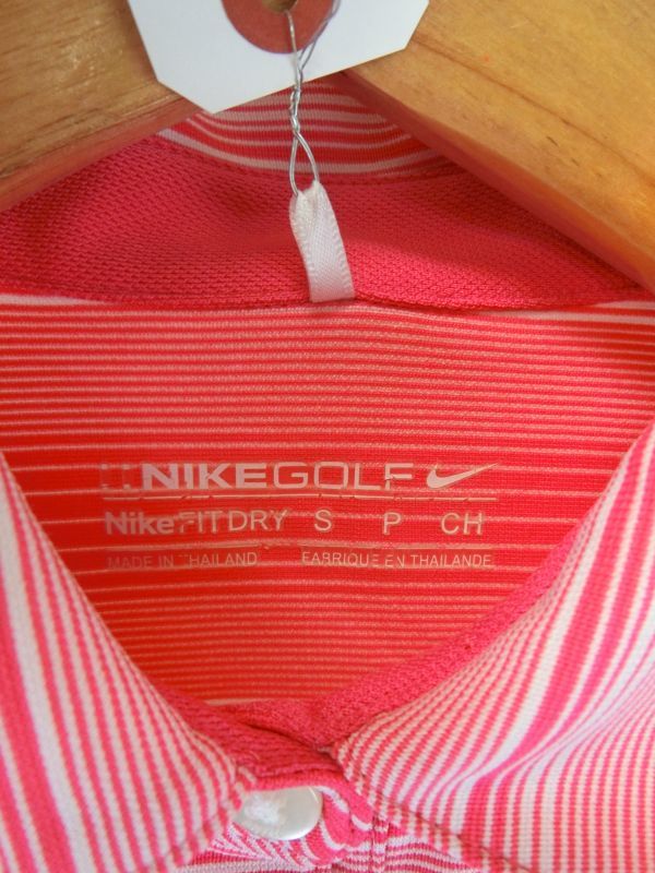 【感謝セール】中古 ゴルフウェア NIKE GOLF(ナイキゴルフ) ポロシャツ ピンクホ゛ータ゛ー レディース S_画像2