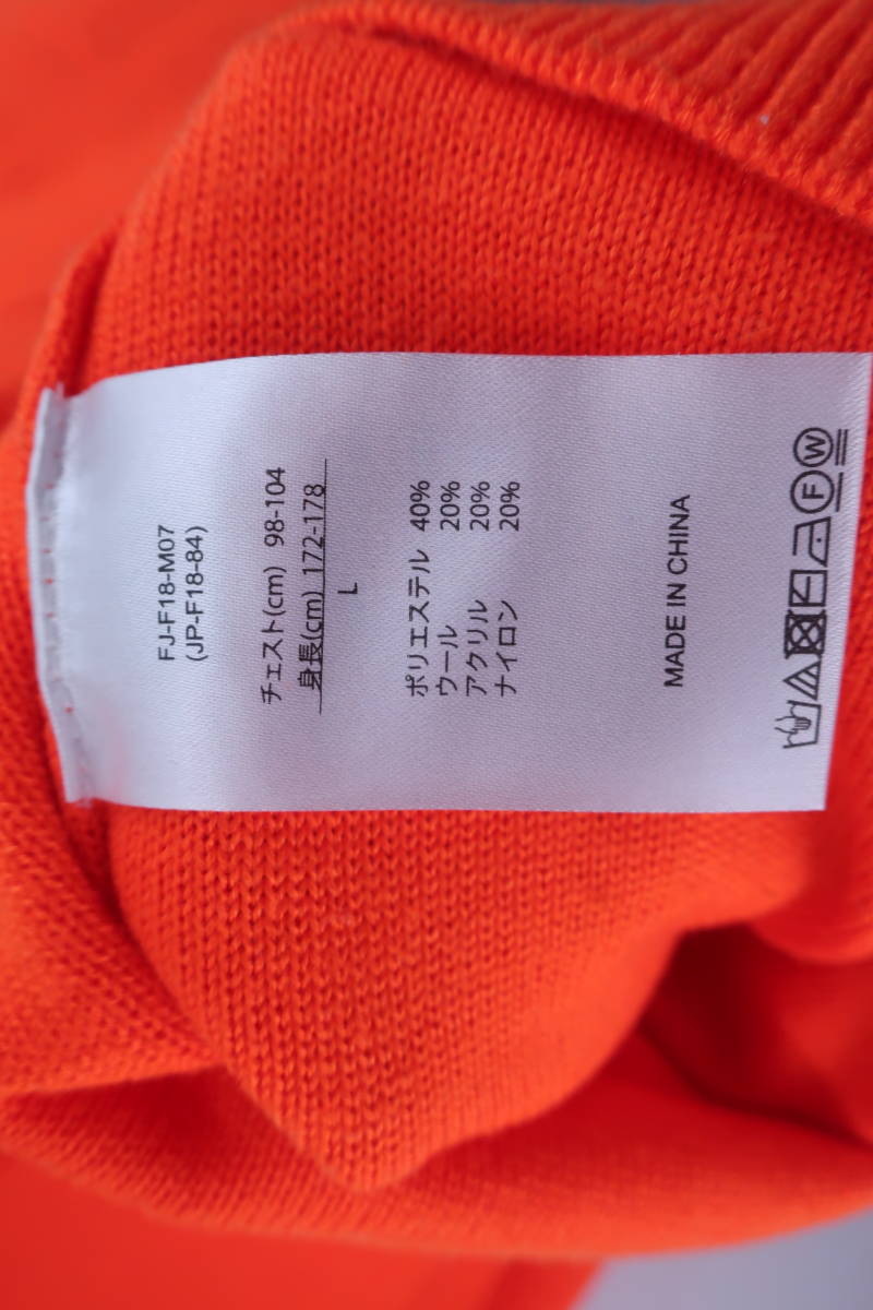 FOOTJOY(フットジョイ) セーター オレンジ メンズ L ゴルフウェア 2212-0326 中古_画像10