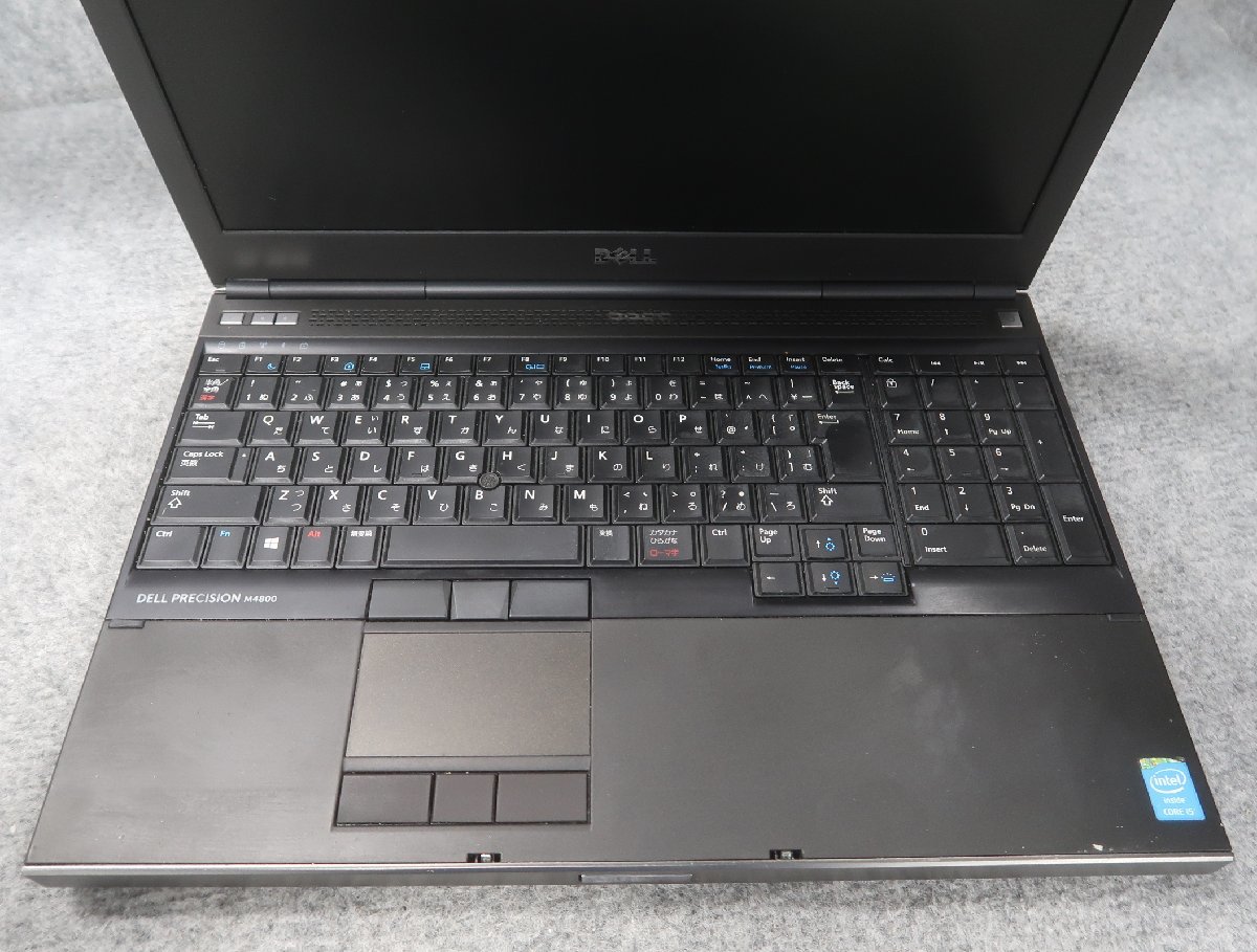 DELL PRECISION M4800 Core i5-4200M 2.5GHz 4GB DVD-ROM ノート ジャンク N62711の画像3