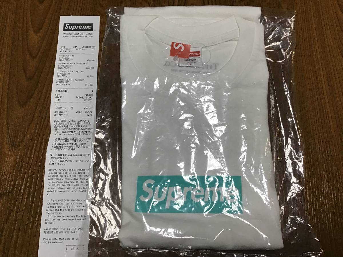 新品国内正規 21aw Supreme Tiffany & Co. Box Logo Tee シュプリーム