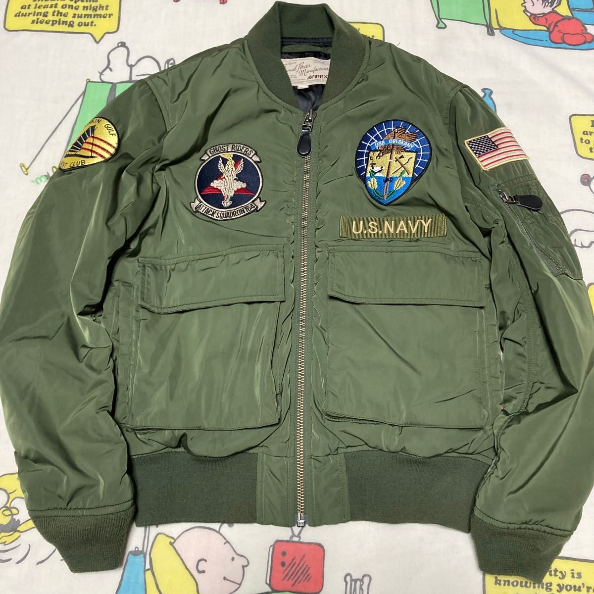 若者の大愛商品 フライトジャケット MA-1 70s アメリカ空軍70周年記念