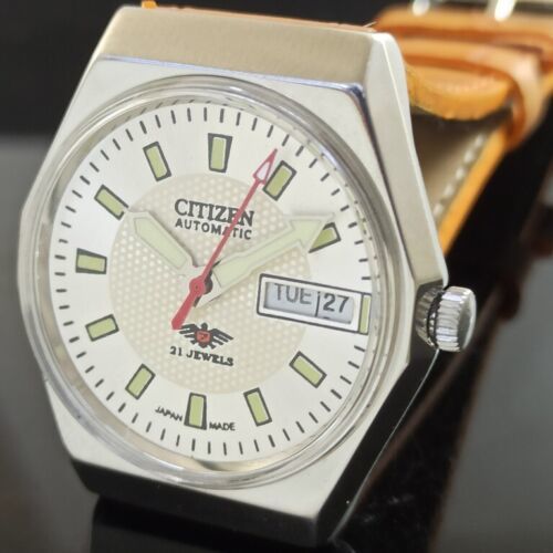 ★レトロ★海外限定品★日本未発売 ヴィンテージ アンティーク CITIZEN シチズン 自動巻 オートマチック メンズ ウォッチ 腕時計☆送料無料_画像3