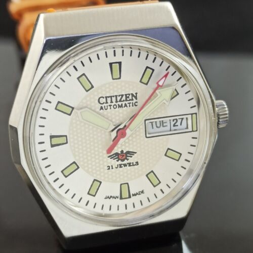 ★レトロ★海外限定品★日本未発売 ヴィンテージ アンティーク CITIZEN シチズン 自動巻 オートマチック メンズ ウォッチ 腕時計☆送料無料_画像5