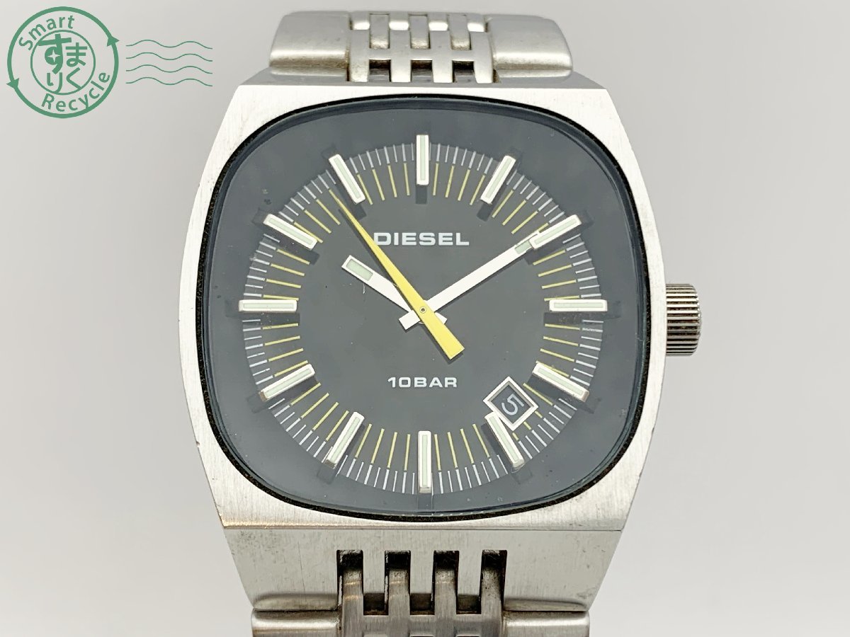 03610797 ☆ DIESEL ディーゼル DZ-1053 シルバー ブラック文字 03610797 ☆ DIESEL ディーゼル DZ-1053 シルバー ブラック文字
