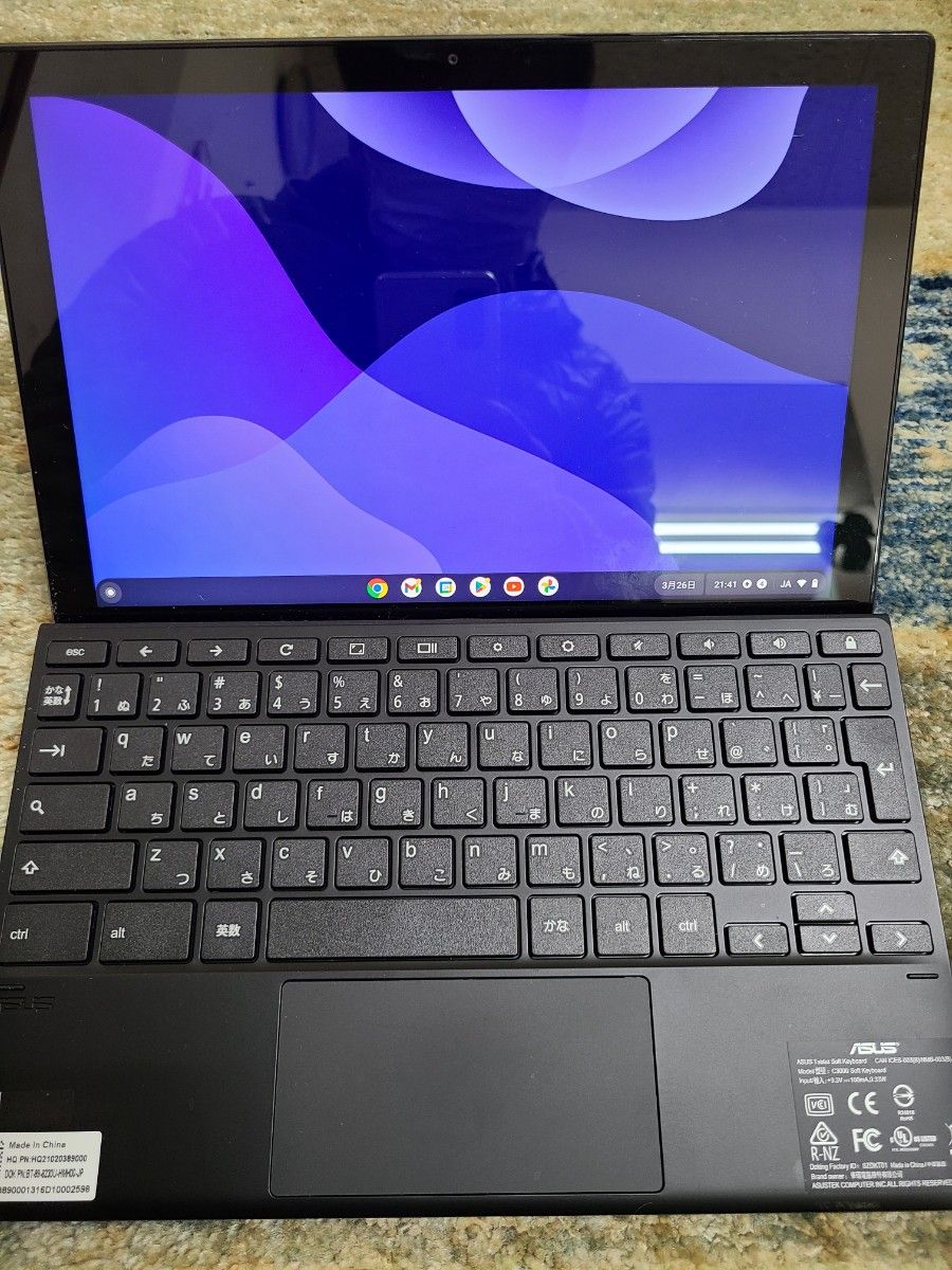 新商品 ASUS Pro Chromebook シリーズ Detachable テックブラック 新品