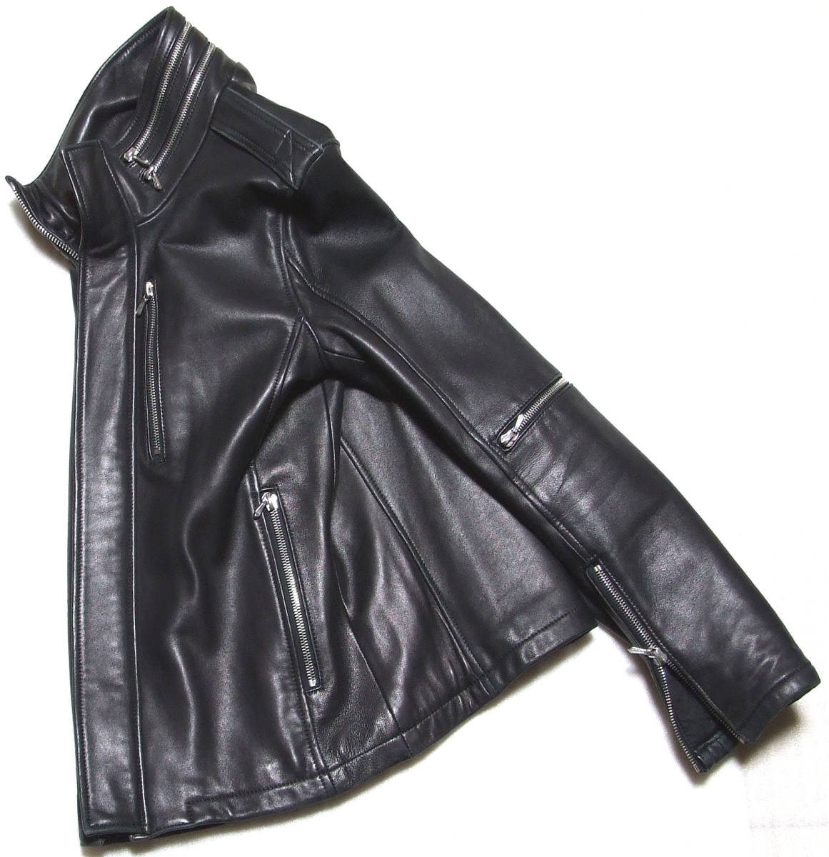 最安価格 RIRI-ZIP LEATHER LAMB □AKM RIDERS LB01【S】20万円超!羊