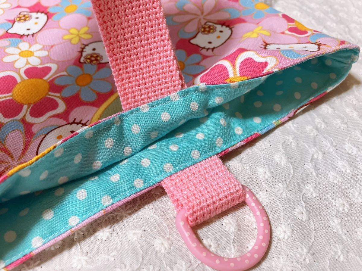 новый товар не использовался ручная работа Kitty Chan сумка для обуви сменная обувь inserting обувь сумка розовый цветочный принт входить . входить . подготовка Sanrio 
