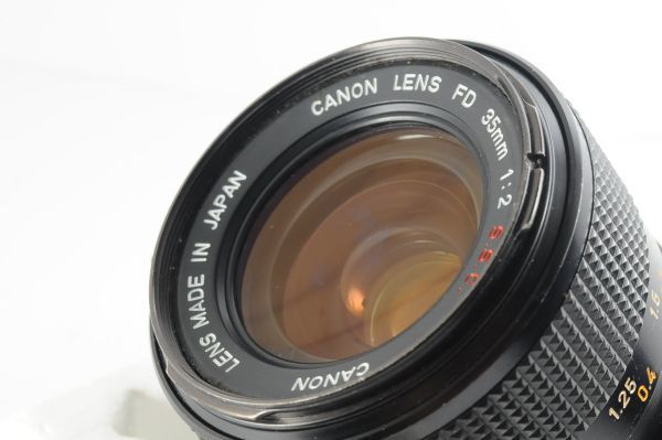 ☆美品☆CANON キヤノン LENS FD 35mm F2 S.S.C. ○マーク 大口径 清潔