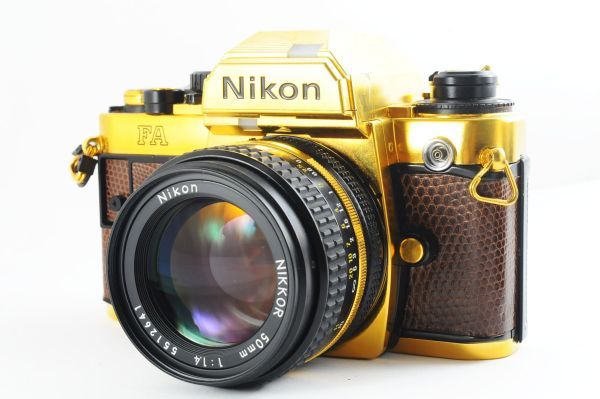 ★超レア・超美品★Nikon ニコン FA GRAND PRIX 84 ゴールド フィルムカメラ NIKKOR 50mm F1.4 清潔感溢れる綺麗な外観！クリアーな光学！