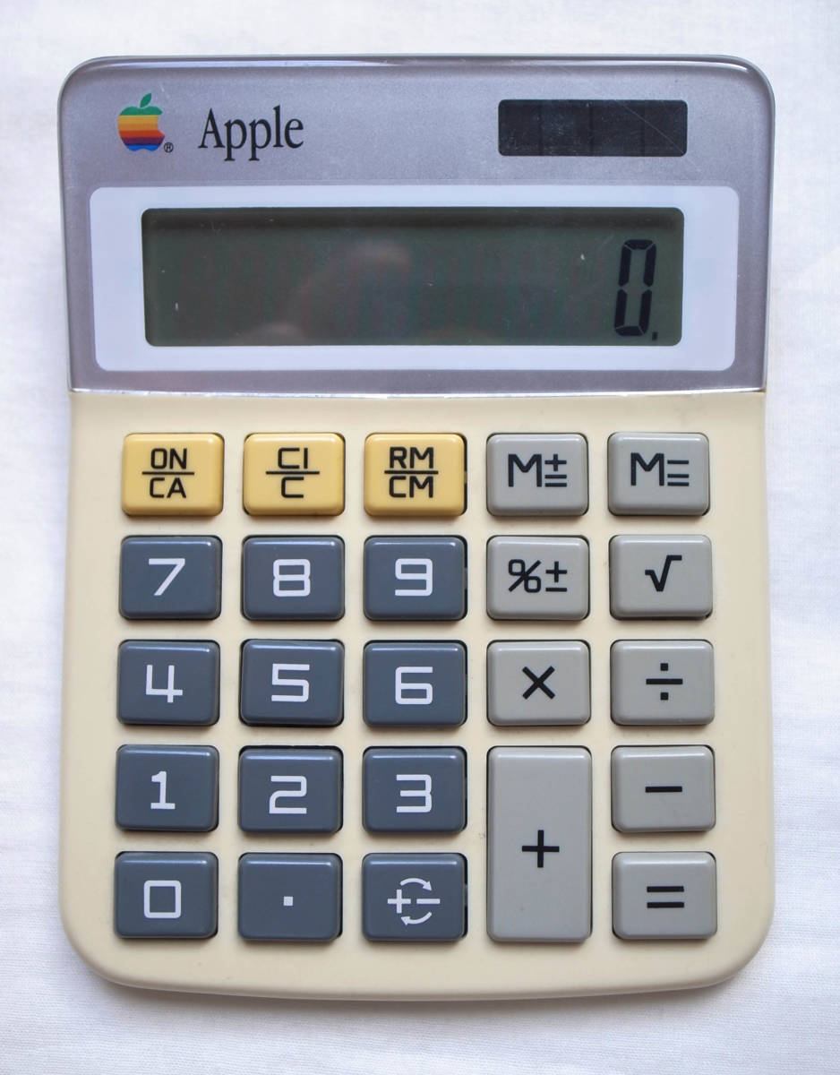 2022年ファッション福袋 アップル電卓 Canon × Apple 90's りんごロゴ