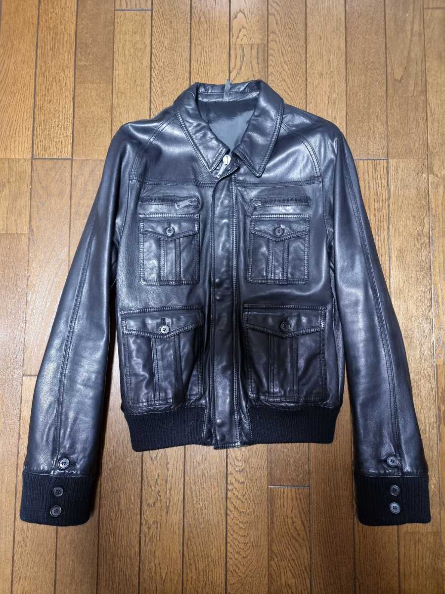 Yahoo!オークション - 06AW ディオールオム 4ポケットレザー Yahoo!オークション - 06AW ディオールオム 4ポケットレザー