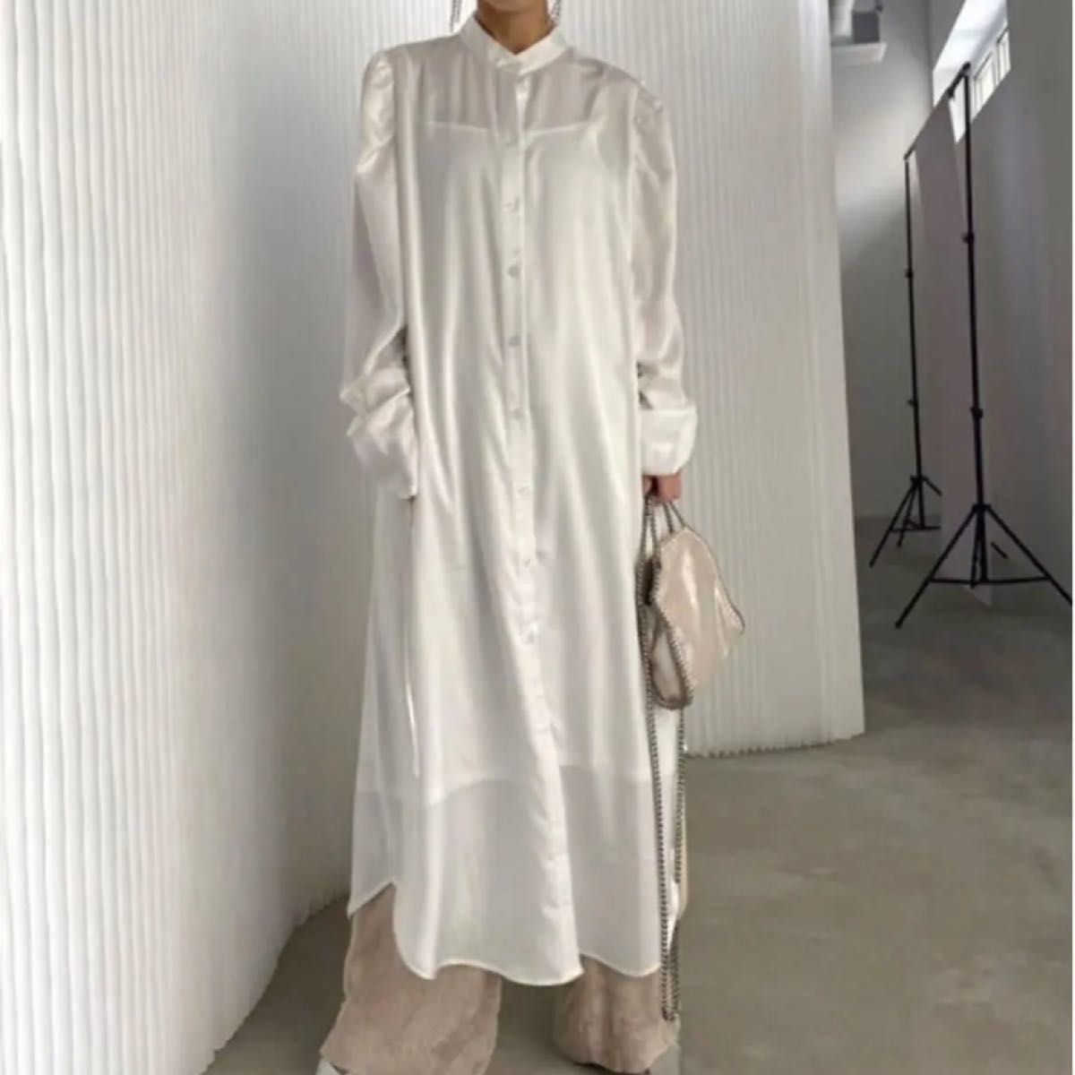 Ameri アメリヴィンテージ VEST LAYERED SHIRT DRESS｜PayPayフリマ