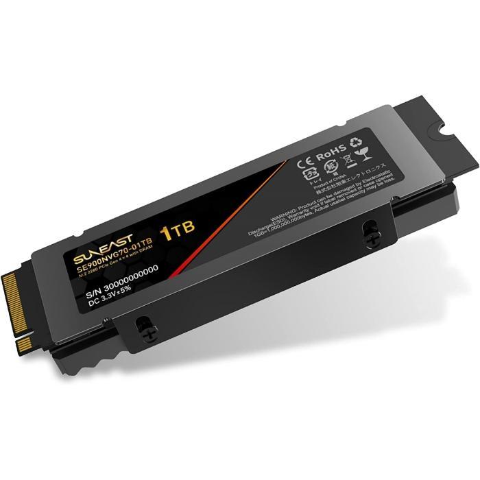 SUNEAST SE900NVG70-01TB NVMe SSD PCIe Gen 4.0×4 DRAM搭載PS5対応M.2