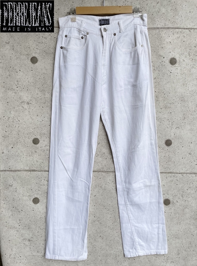 90s Italy製 FERRE JEANS フェレジーンズ denim pants Gianfranco Ferre ストレート デニム パンツ size w29 イタリア製_画像1