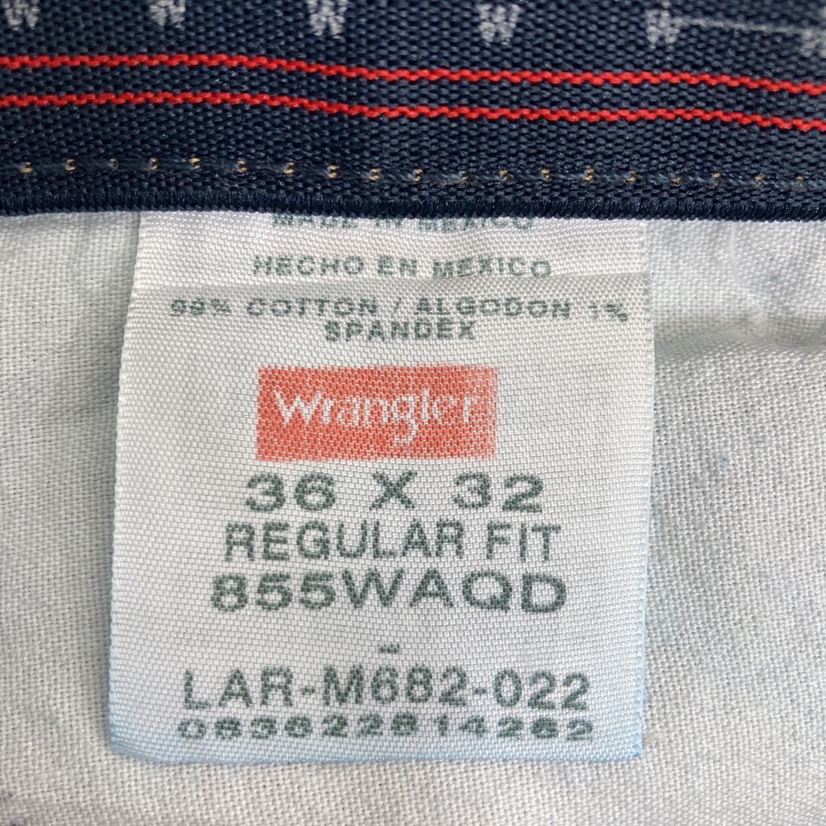 Wrangler デニムパンツ W36 ラングラー レギュラーフィット ブルー メキシコ製 古着卸 アメリカ仕入 2302-1130_画像9