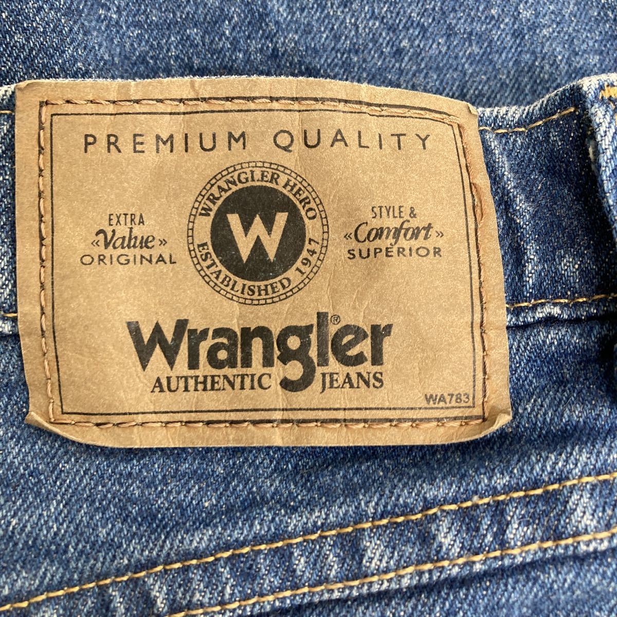 Wrangler デニムパンツ W36 ラングラー レギュラーフィット ブルー メキシコ製 古着卸 アメリカ仕入 2302-1130_画像8