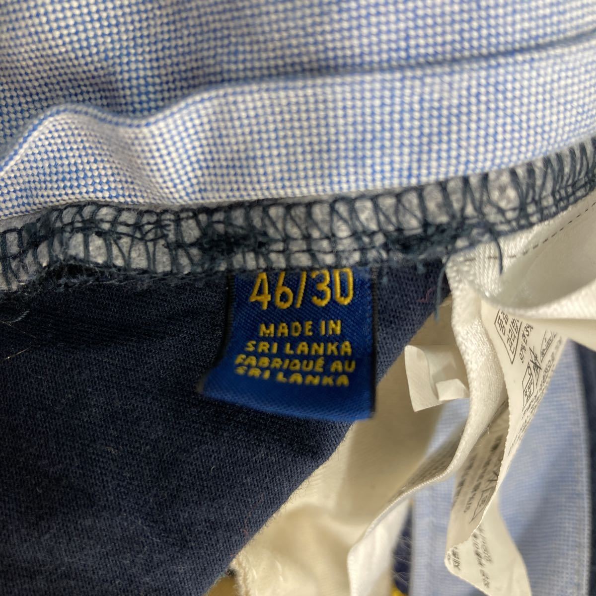 POLO RALPH LAUREN チノパン W46 ラルフローレン ストレッチクラッシックフィット ビッグサイズ ネイビー 古着卸 アメリカ仕入 2303-206_画像9