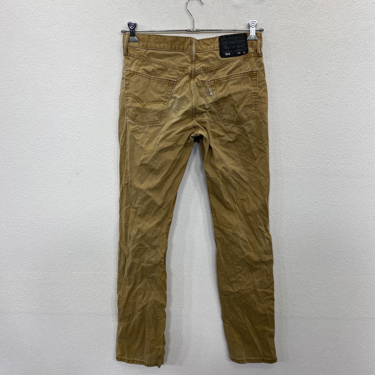 Levi's 514 ロングパンツ W30 リーバイス スリムストレート ベージュ 古着卸 アメリカ仕入 2303-368_画像4