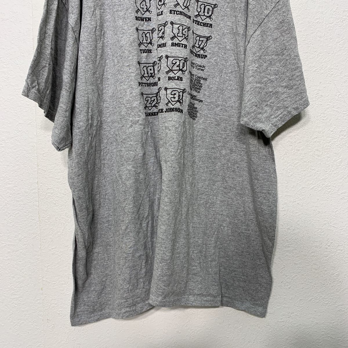 GILDAN 半袖 プリントTシャツ 2XLサイズ ビッグサイズ 灰色 グレー 古着卸 アメリカ仕入れ a407-5397_画像6