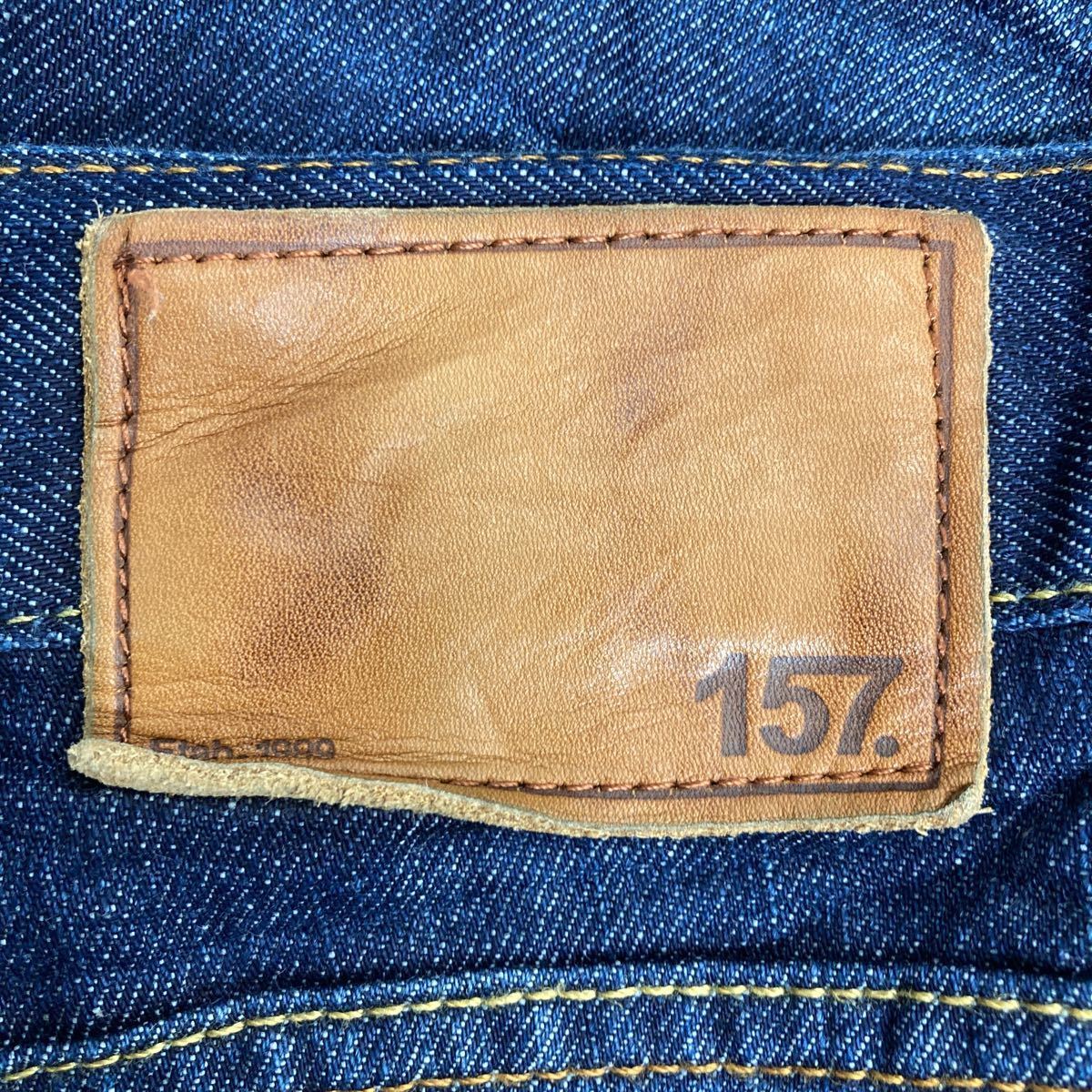 157 Denim pants W36 new classic big size indigo old clothes . America buying up 2303-729