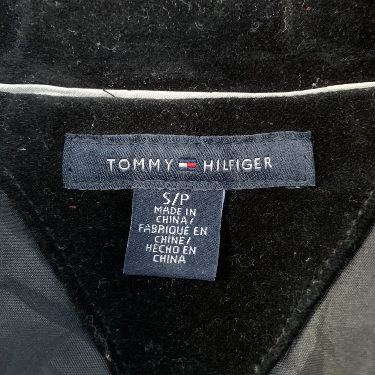 TOMMY HILFIGER ベロア ジャケット ウィメンズ S ブラック トミーヒルフィガー 古着卸 アメリカ仕入れ a501-5504_画像8