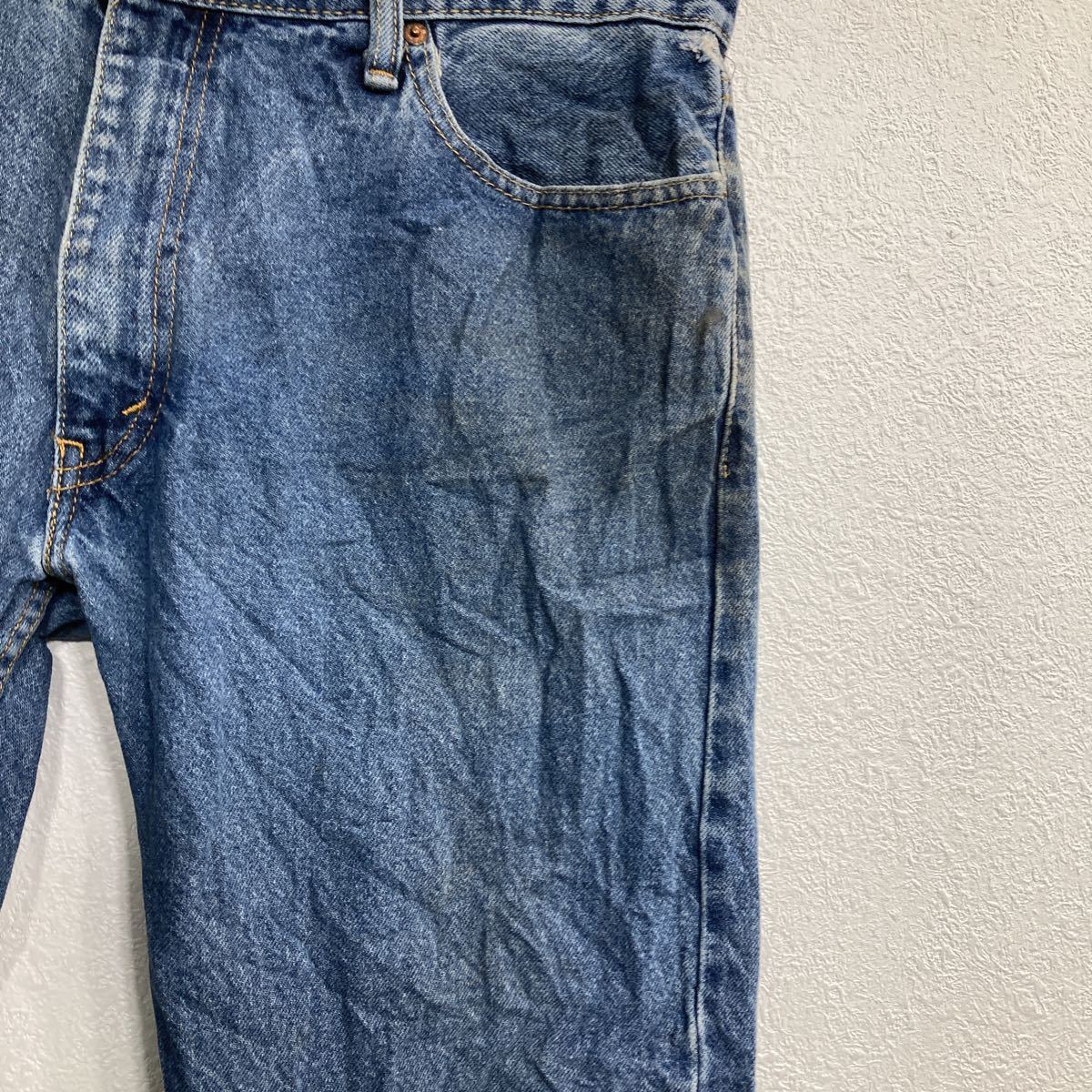 Levi's 505 デニムパンツ W34 リーバイス レギュラーフィット ブルー メキシコ製 古着卸 アメリカ仕入 2303-999_画像4