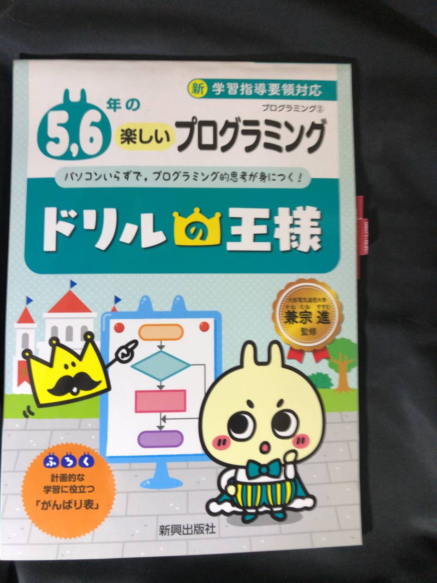 ドリルの王様　５、6年の楽しいプログラミング　新興出版社　_画像1