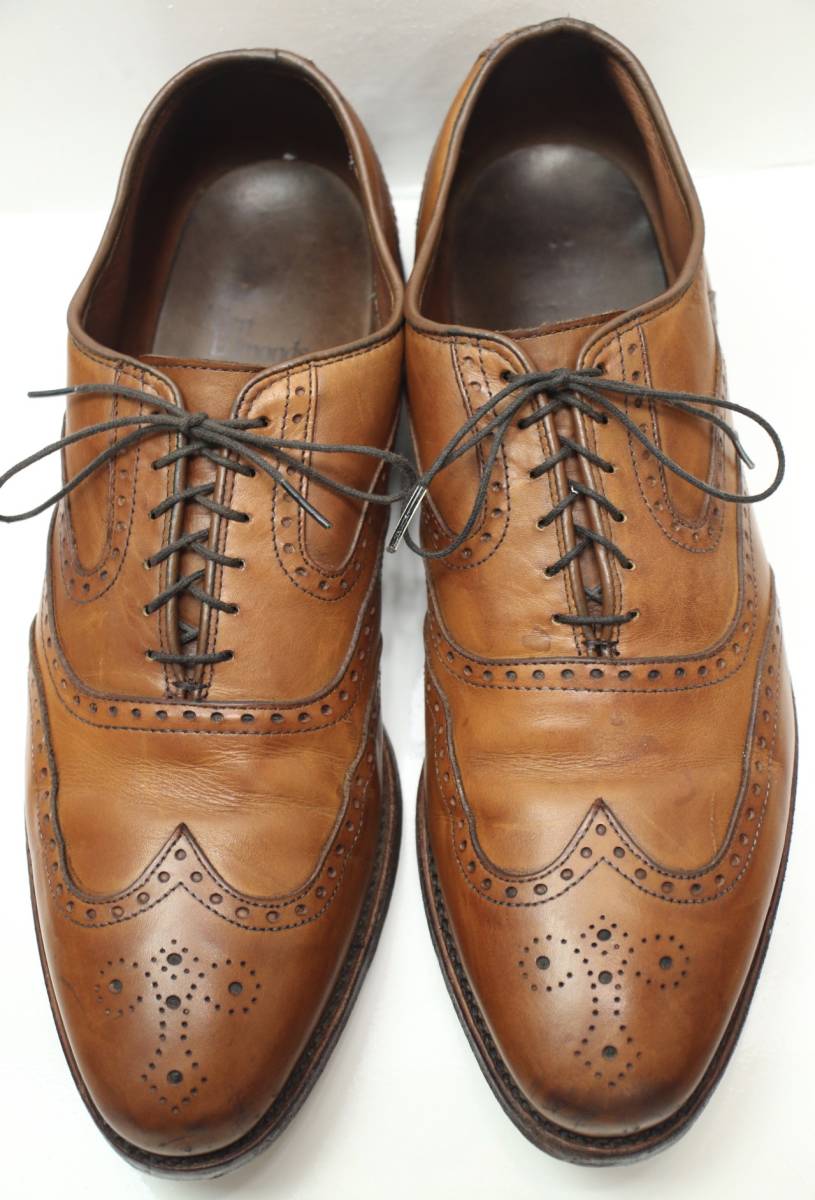 アレンエドモンズ ウイングチップ革靴 29.5-30cm 12D McClain USA製 メダリオン Allen Edmonds  レザーソールシューズ USA購入