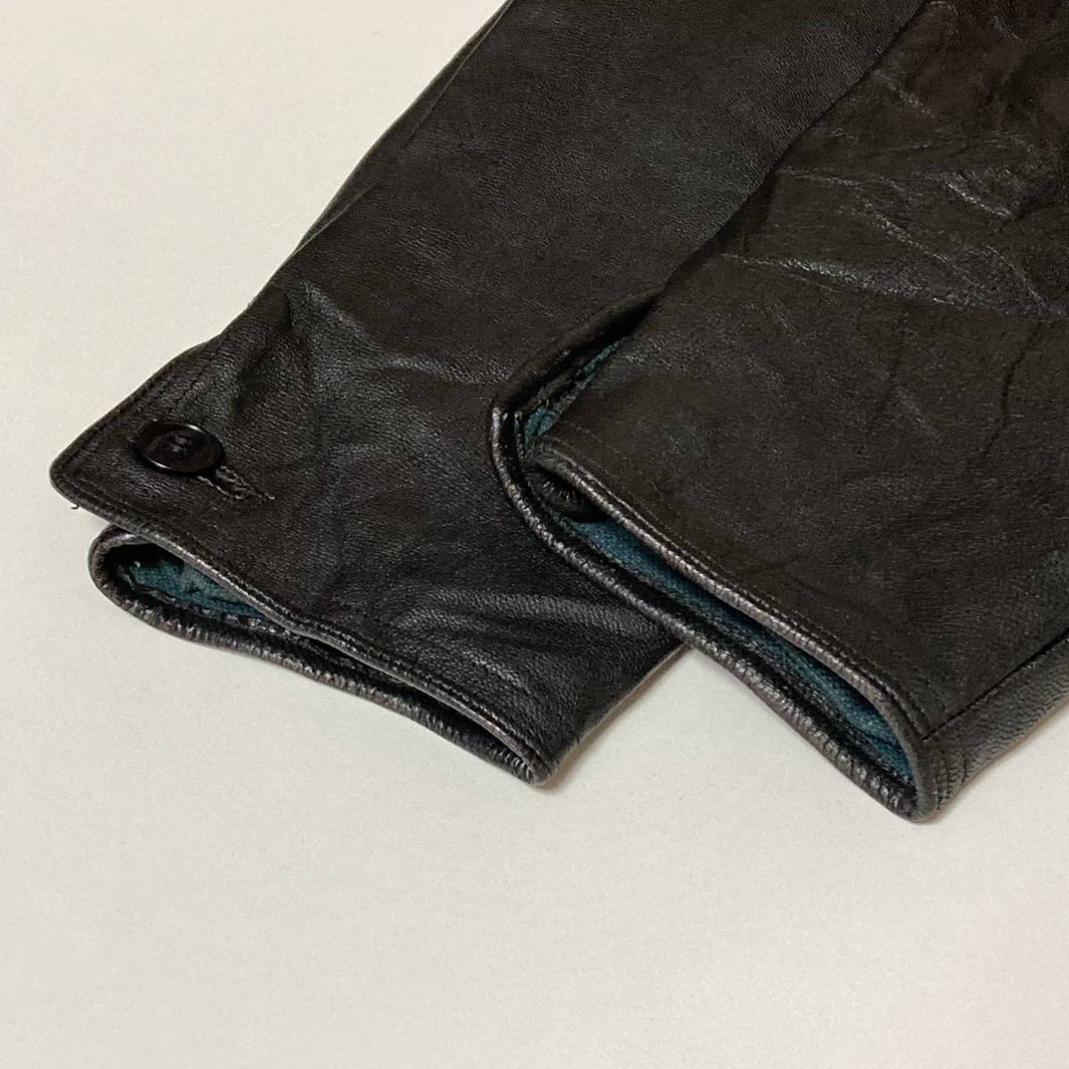 スウェーデン Masens ダブルブレスト レザー ジャケット AKTA スウェーデン Masens ダブルブレスト レザー ジャケット AKTA