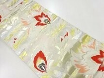 ☆アンティーク☆ 花更紗模様織出し名古屋帯（着用可）