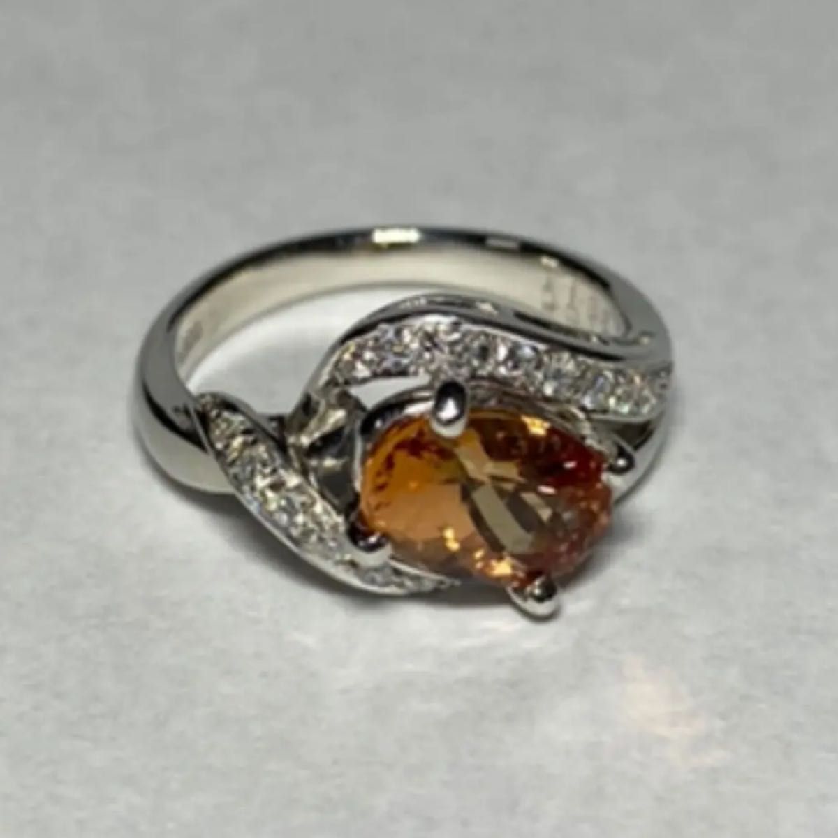 最高級 インペリアルトパーズ1 88ct ダイヤ プラチナ リング|Yahoo