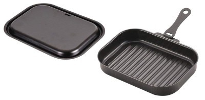  pearl metal :la cooking iron made cover * steering wheel attaching rectangle all . source correspondence grill pan (25x17cm)/HB-3994
