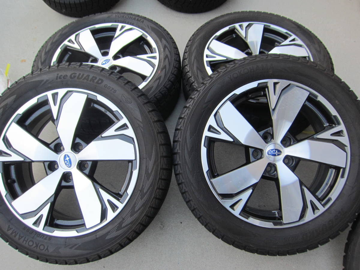 B北 美品 フォレスター SKE 純正 225 55R18インチ ヨコハマ