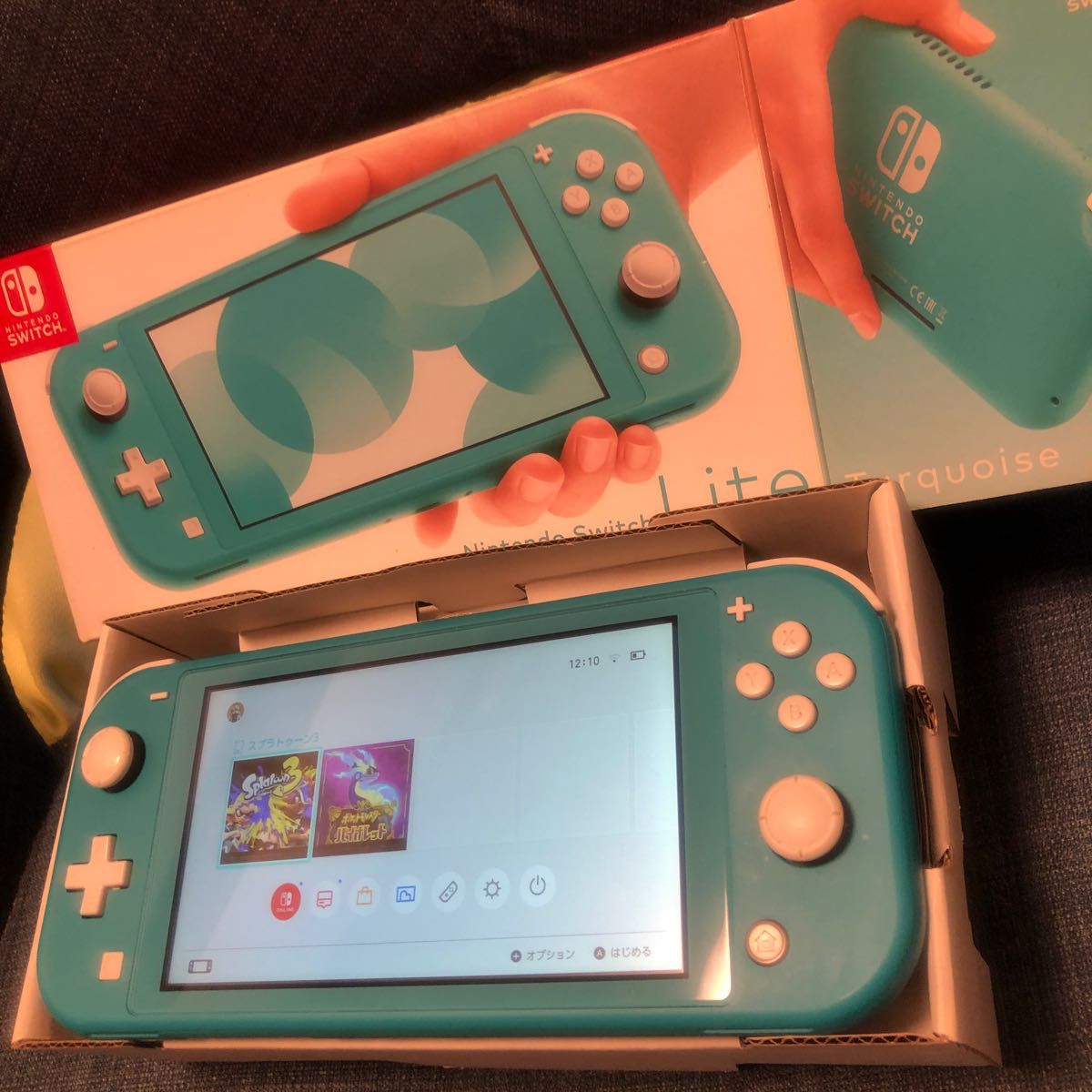 美品　Nintendo Switch Lite ターコイズ おまけあり　24時間に発送