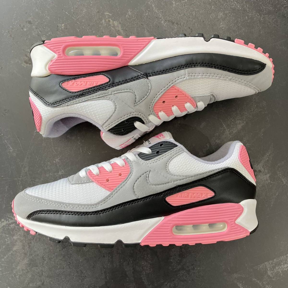 即決送料無料 29cm NIKE AIR MAX 90 WHITE BLACK PINK CD0881-101