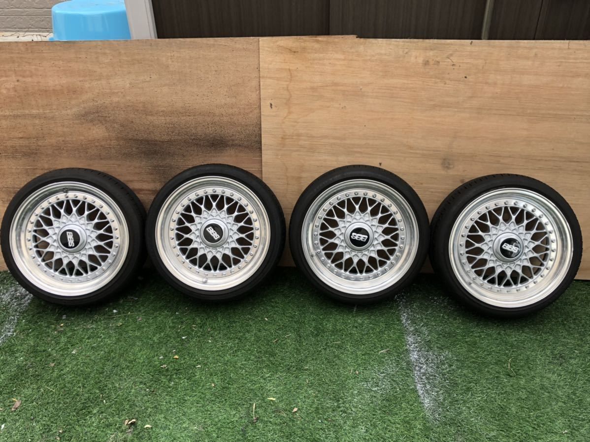 希少 BBS RS 15インチ 7J +31 ホイール タイヤ 165/45R15 PCD100 4穴