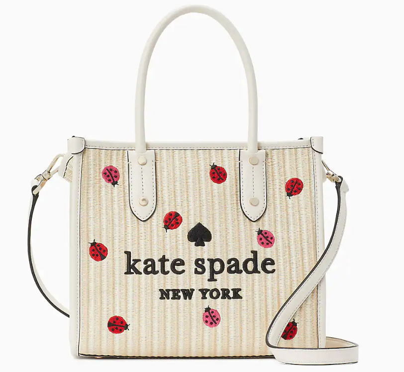 完売♪　日本未発売　Kate Spade Ella Small Ladybug Tote Bag てんとう虫　トートバッグ　型番：KA637　本物をお届けします！