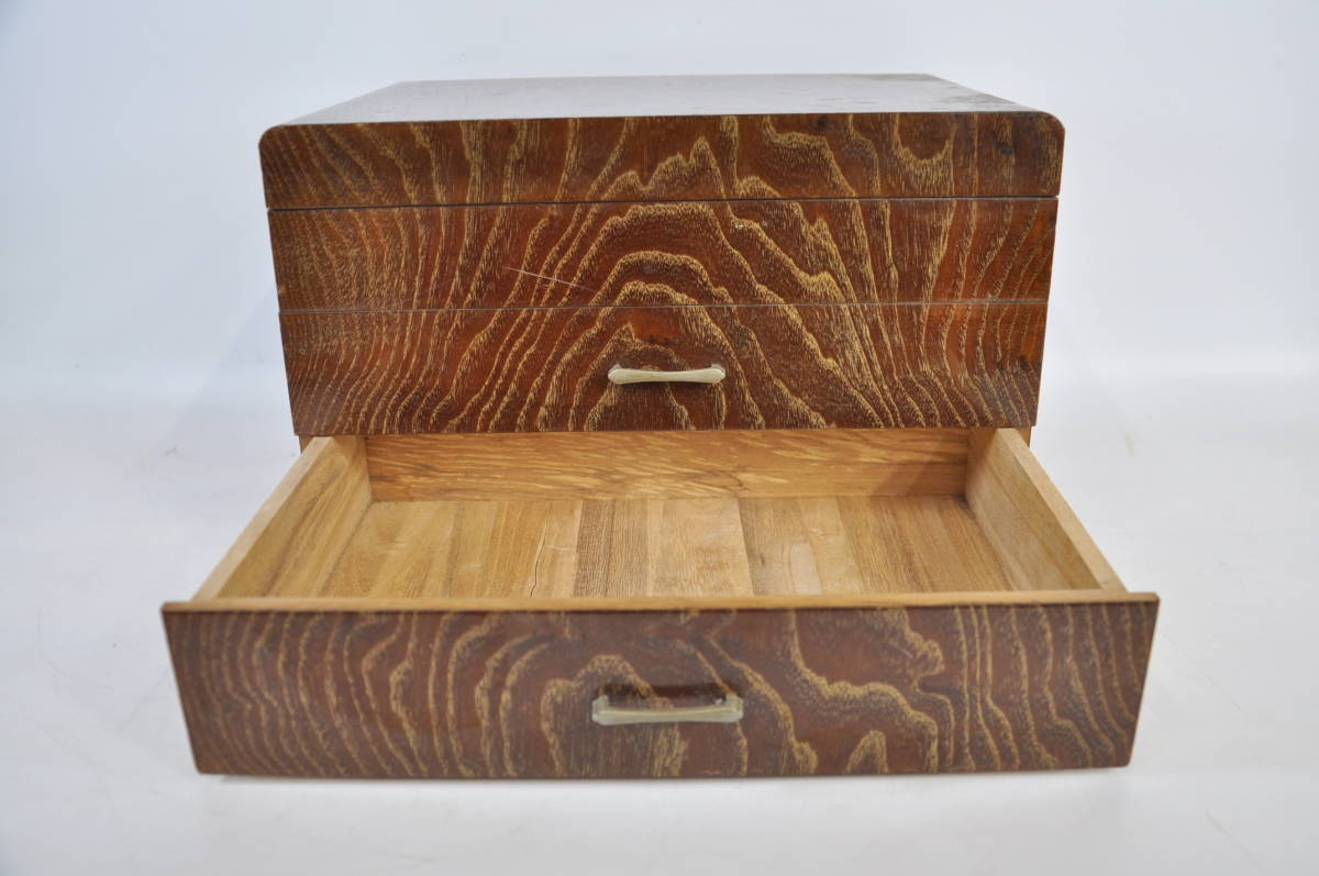 昭和ビンテージ 木製裁縫箱 幅29cm 奥行き20.5cm 高さ1.5cm いつまでも使い続けられるしっかりとした作り SNC503_画像6
